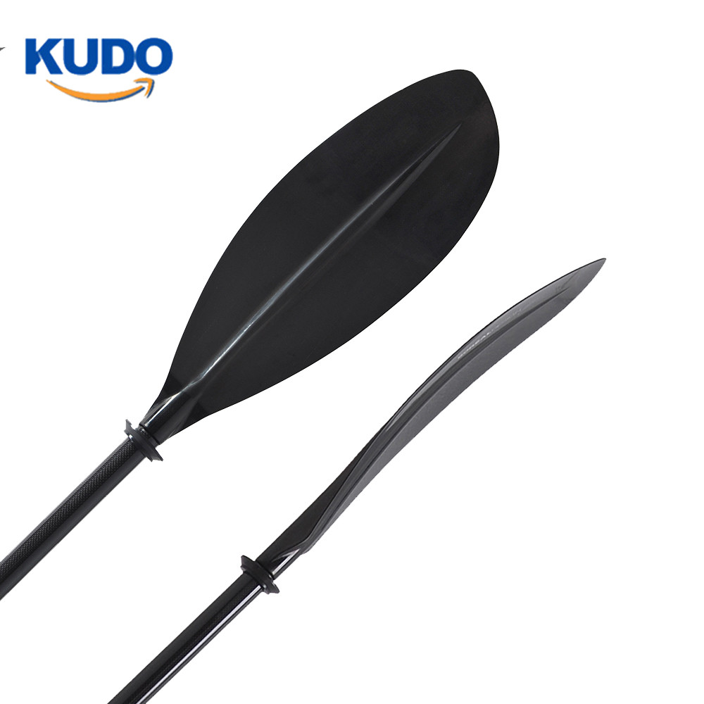 Kayak Paddle Carbon - ใบพายเรือคายัคแบบวงรี ทำจากคาร์บอนไฟเบอร์ น้ำหนักเบา ทนทาน พร้อมใบพายไฟเบอร์กลาส