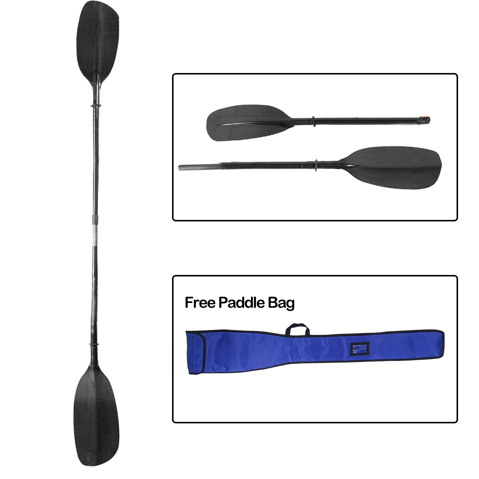 Kayak Paddle Carbon - ไม้พายเรือคาร์บอน815ก. พายเรือแคนูแบบเป่าลมสำหรับพายเรือคายัคท่องเรือคายัค