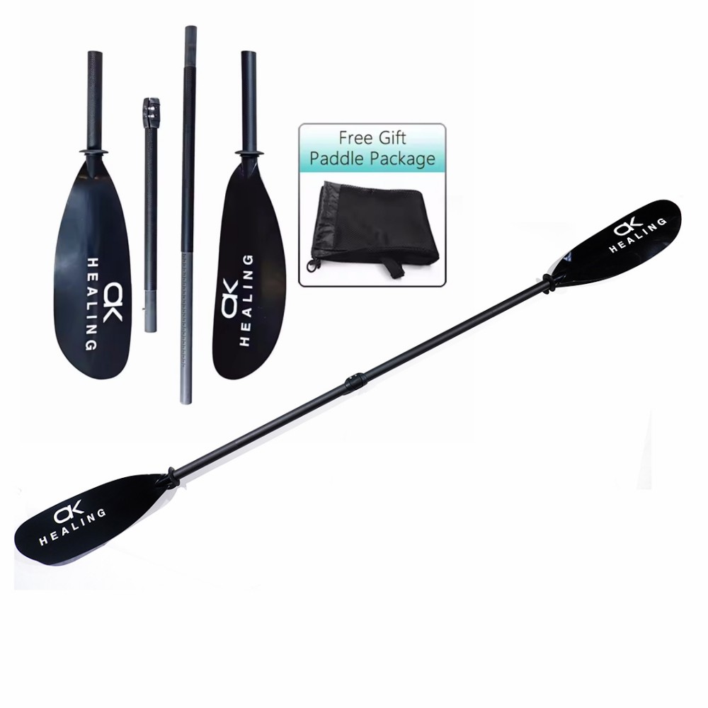 ไม้พายเรือคายัคแบบ 4 ท่อน สีดำ - Kayak Paddle Carbon บทวิจารณ์และราคา