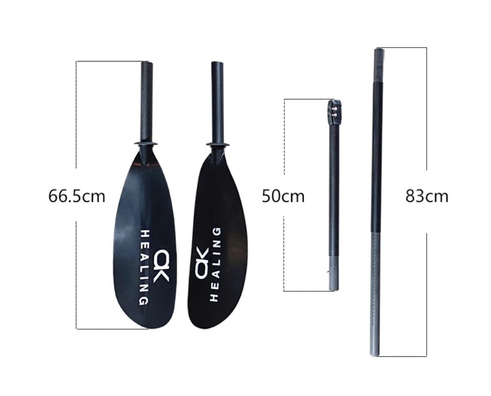 ไม้พายเรือคายัคแบบ 4 ท่อน สีดำ - Kayak Paddle Carbon บทวิจารณ์และราคา